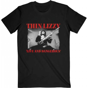 Thin Lizzy - Live & Dangerous Bl T-Shirt in the group MERCHANDISE / T-shirt / Hårdrock at Bengans Skivbutik AB (4302923r)