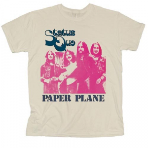 Status Quo - Paper Plane (Small) Unisex T-Shirt in the group MERCH / T-Shirt / Summer T-shirt 23 at Bengans Skivbutik AB (4303332)