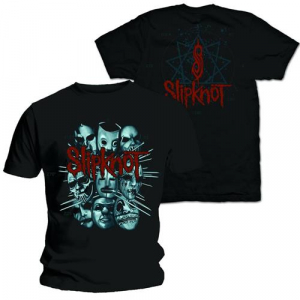 Slipknot - Masks 2 (Large) Unisex Back Print T-Shirt in the group CDON - Exporterade Artiklar_Manuellt / T-shirts_CDON_Exporterade at Bengans Skivbutik AB (4303357)