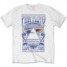 Pink Floyd - Carnegie Hall Poster (Medium) Unisex White T-Shirt in the group MERCH / T-Shirt / Summer T-shirt 23 at Bengans Skivbutik AB (4303395)