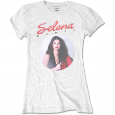 Selena Gomez - 80's Glam (Large) Ladies White T-Shirt in the group MERCH / T-Shirt / Summer T-shirt 23 at Bengans Skivbutik AB (4304068)