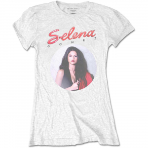 Selena Gomez - 80's Glam (X-Large) Ladies White T-Shirt in the group MERCH / T-Shirt / Summer T-shirt 23 at Bengans Skivbutik AB (4304069)