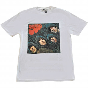The Beatles - Rubber Soul Album Cover (Large) Unisex White T-Shirt in the group MERCHANDISE / T-shirt / Pop-Rock at Bengans Skivbutik AB (4304112)