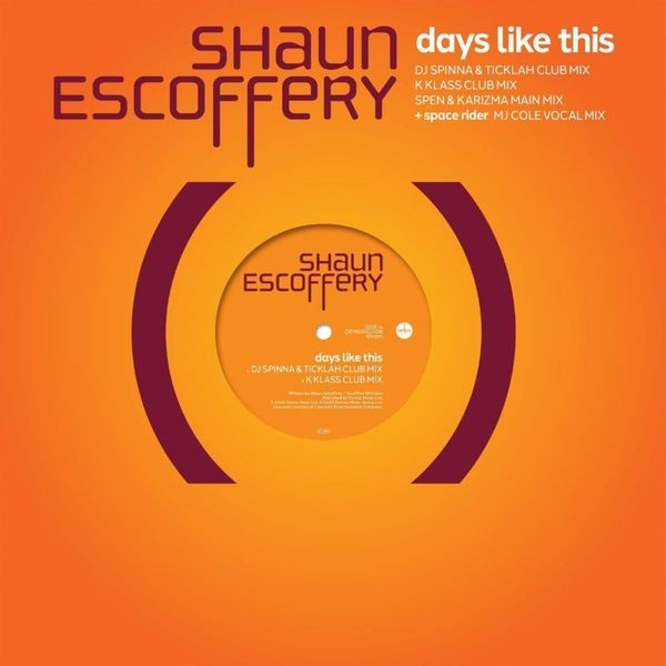 Shaun Escoffery - Days Like This in the group VINYL / Pop at Bengans Skivbutik AB (4305122)