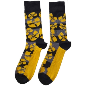 Wu-Tang Clan - Logos Yellow Uni Bl Socks (Eu 40-45) in the group MERCHANDISE / Merch / Hip Hop-Rap at Bengans Skivbutik AB (4314440)