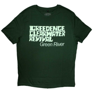 Creedence Clearwater Revival - Green River Uni Green    in the group MERCH / T-Shirt /  at Bengans Skivbutik AB (4320798r)