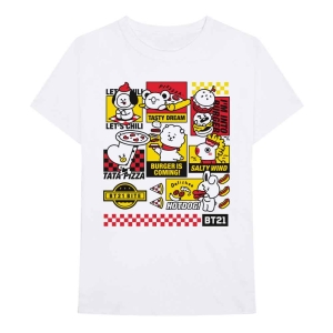 Bt21 - Bite Fast Food Uni Wht    in the group MERCH / T-Shirt /  at Bengans Skivbutik AB (4320832r)