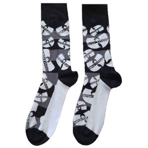 Wu-Tang Clan - Logos Monochrome Bl Socks (Eu 40-45) in the group MERCHANDISE / Merch / Hip Hop-Rap at Bengans Skivbutik AB (4338967)