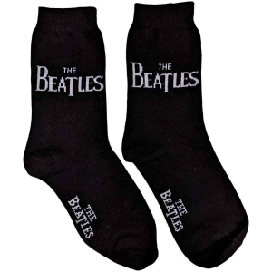 The Beatles - Drop T Logo Horizontal Lady Bl Socks:  in the group MERCHANDISE / Merch / Pop-Rock at Bengans Skivbutik AB (4359309)
