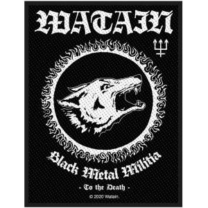 Watain - Black Metal Militia Standard Patch in the group MERCHANDISE / Merch / Hårdrock at Bengans Skivbutik AB (4359332)
