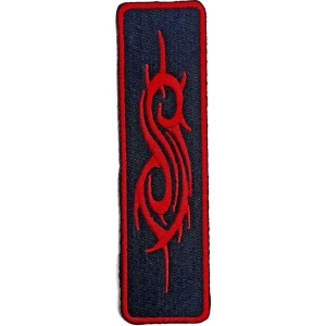 Slipknot - Red Tribal Sigil Woven Patch in the group MERCHANDISE / Merch / Hårdrock at Bengans Skivbutik AB (4359369)