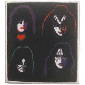 Kiss - 4 Heads Printed Patch in the group MERCHANDISE / Merch / Hårdrock at Bengans Skivbutik AB (4359371)