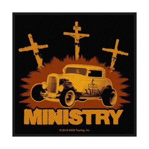 Ministry - Jesus Built My Hotrod Standard Patch in the group MERCHANDISE / Accessoarer / Hårdrock at Bengans Skivbutik AB (4359407)