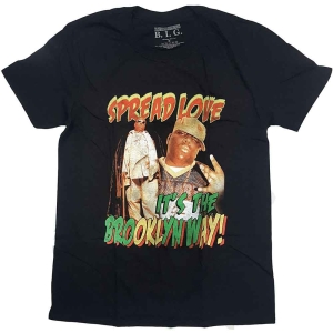 Biggie Smalls - Spread The Love Uni Bl    in the group MERCHANDISE / T-shirt / Hip Hop-Rap at Bengans Skivbutik AB (4379826r)