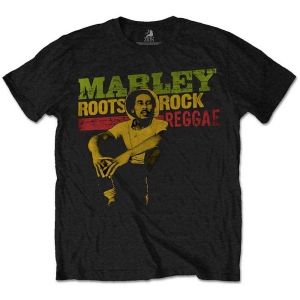 Bob Marley - Roots, Rock, Reggae Bl Kids T-Shirt in the group MERCHANDISE / Merch / Nyheter / Reggae at Bengans Skivbutik AB (4379831r)
