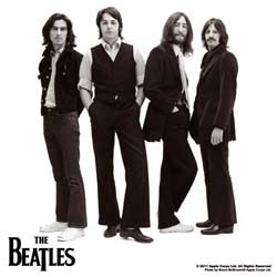 The Beatles - Beatles On White Photo Individual Cork C in the group MERCHANDISE / Merch / Pop-Rock at Bengans Skivbutik AB (4400349)