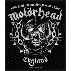 Motorhead - Ball & Chain Standard Patch in the group MERCHANDISE / Merch / Hårdrock at Bengans Skivbutik AB (4400362)