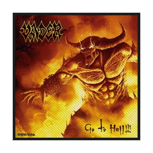 Vader - Go To Hell Standard Patch in the group MERCHANDISE / Merch / Hårdrock at Bengans Skivbutik AB (4400385)