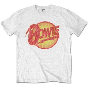David Bowie - Unisex T-Shirt: Vintage Diamond Dogs Logo (Small) in the group Minishops / David Bowie / David Bowie Merch at Bengans Skivbutik AB (4400479)