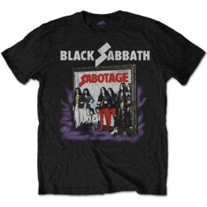 Black Sabbath - Unisex T-Shirt: Sabotage Vintage (Medium in the group CDON - Exporterade Artiklar_Manuellt / T-shirts_CDON_Exporterade at Bengans Skivbutik AB (4400493)