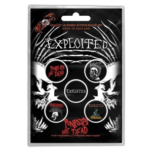 The Exploited - Punks Not Dead Button Badge Pack in the group MERCHANDISE / Merch / Punk at Bengans Skivbutik AB (4400516)