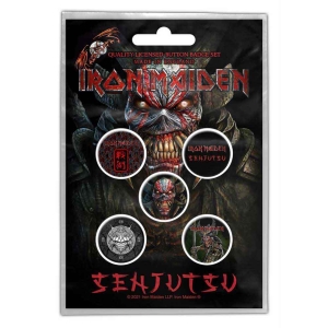 Iron Maiden - Senjutsu Button Badge in the group MERCHANDISE / Merch / Hårdrock at Bengans Skivbutik AB (4400574)