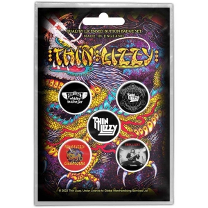 Thin Lizzy - Chinatown Button Badge Pack in the group MERCHANDISE / Merch / Hårdrock at Bengans Skivbutik AB (4400584)
