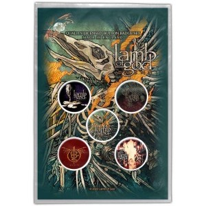 Lamb Of God - Omens Button Badge Pack in the group MERCHANDISE / Merch / Hårdrock at Bengans Skivbutik AB (4400593)