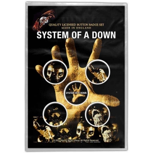 System Of A Down - Hand Button Badge Pack in the group Minishops / System Of A Down at Bengans Skivbutik AB (4400595)
