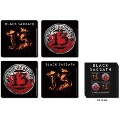 Black Sabbath - 13 4 Piece Set Cork Coaster in the group MERCHANDISE / Merch / Hårdrock at Bengans Skivbutik AB (4400636)