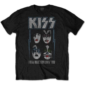 Kiss - Unisex T-Shirt: Made For Lovin' You (Small) in the group OTHER / Merchandise at Bengans Skivbutik AB (4400769)