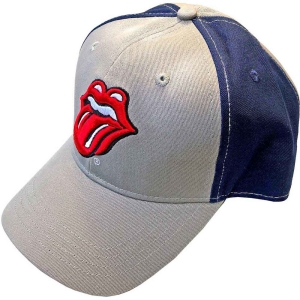 Rolling Stones - Classic Tongue Grey/Navy Baseball C in the group MERCHANDISE / Merch / Pop-Rock at Bengans Skivbutik AB (4400849)