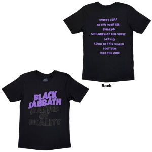 Black Sabbath - Masters Of Reality Album Uni Bl T-Shirt in the group MERCHANDISE / T-shirt / Heavy Metal at Bengans Skivbutik AB (4400860)
