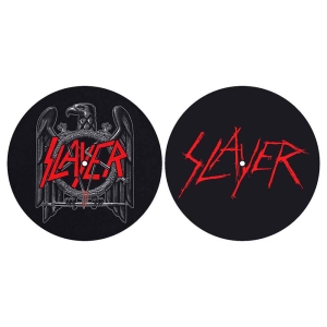 Slayer - Eagle/Scratched Logo Slipmat Pair in the group OTHER / MK Export CDON Merch at Bengans Skivbutik AB (4400938)