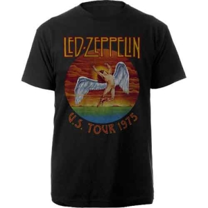 Led Zeppelin - Usa Tour 75 Uni Bl T-Shirt in the group MERCHANDISE / T-shirt / Pop-Rock at Bengans Skivbutik AB (4400999)