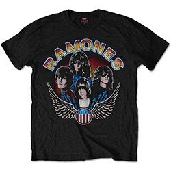 Ramones - Unisex T-Shirt: Vintage Wings Photo (XX- in the group Minishops / Ramones at Bengans Skivbutik AB (4401007)