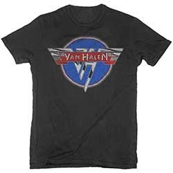 Van Halen - Unisex T-Shirt: Chrome Logo (Small) in the group Minishops / Van Halen at Bengans Skivbutik AB (4401083)