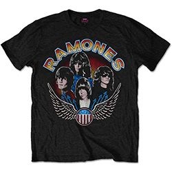 Ramones - Unisex T-Shirt: Vintage Wings Photo (Small) in the group Minishops / Ramones at Bengans Skivbutik AB (4401146)