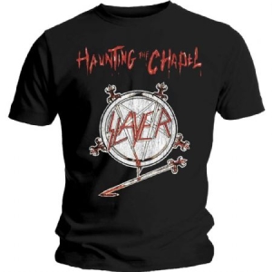 Slayer - Unisex T-Shirt: Haunting the Chapel (Lar in the group CDON - Exporterade Artiklar_Manuellt / T-shirts_CDON_Exporterade at Bengans Skivbutik AB (4401236)