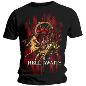 Slayer - Unisex T-Shirt: Hell Awaits (Medium) in the group CDON - Exporterade Artiklar_Manuellt / T-shirts_CDON_Exporterade at Bengans Skivbutik AB (4401243)