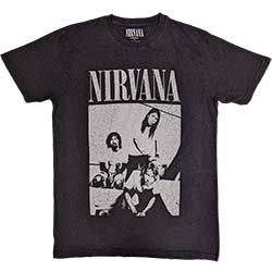 Nirvana - Unisex T-Shirt: Sitting (Distressed) (XX in the group CDON - Exporterade Artiklar_Manuellt / T-shirts_CDON_Exporterade at Bengans Skivbutik AB (4401263)