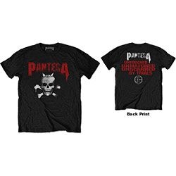 Pantera - Unisex T-Shirt: Horned Skull Stencil (Ba in the group CDON - Exporterade Artiklar_Manuellt / T-shirts_CDON_Exporterade at Bengans Skivbutik AB (4401272)