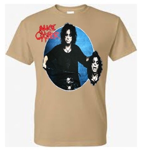 Alice Cooper - Alice Cooper T-Shirt 2 Heads (Brun) in the group OTHER / Merchandise at Bengans Skivbutik AB (4401571)