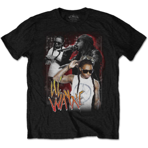 Lil Wayne - LIL WAYNE UNISEX T-SHIRT: 90S HOMAGE (L) in the group OTHER / Merchandise at Bengans Skivbutik AB (4403240)