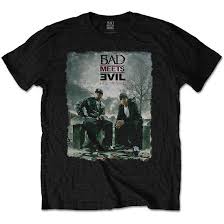 Bad Meets Evil - BAD MEETS EVIL UNISEX T-SHIRT: BURNT in the group OTHER / Merchandise at Bengans Skivbutik AB (4403244)