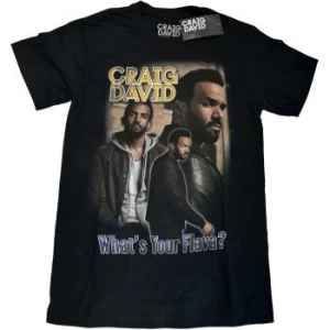 Craig David - What's Your Flava Homage Uni Bl    in the group MERCHANDISE / T-shirt / RnB-Soul at Bengans Skivbutik AB (4403252)