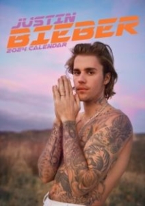 Justin Bieber - Justin Bieber 2024 Unofficial Calendar in the group MERCH / Calender 2024 at Bengans Skivbutik AB (4406344)