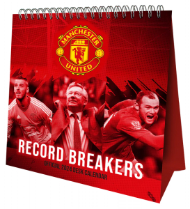 Manchester United Fc - Manchester United Fc 2024 Desk Easel in the group MERCH / Calender 2024 at Bengans Skivbutik AB (4406382)