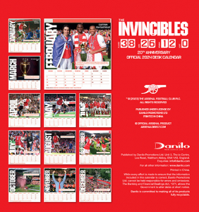 Arsenal Fc - Arsenal Fc 2024 Desk Easel in the group MERCH / Calender 2024 at Bengans Skivbutik AB (4406383)