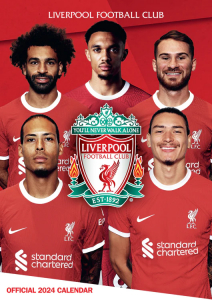 Liverpool Fc - Liverpool Fc 2024 A3 Calendar in the group MERCH / Calender 2024 at Bengans Skivbutik AB (4406390)